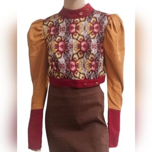 Long Puff Sleeve Top